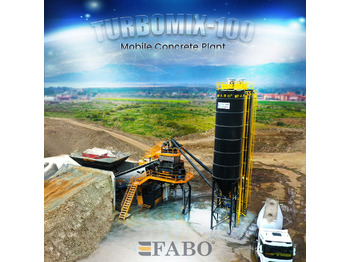 FABO TURBOMIX-100 Mobile Concrete Batching Plant - Betonüzem: 1 kép.