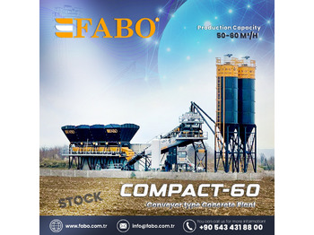 FABO COMPACT-60 CONCRETE PLANT | CONVEYOR TYPE - Betonüzem: 1 kép.