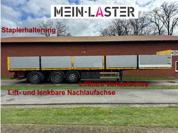 Schröder Pritsche Staplerhalterung Lenkachse  - Platós félpótkocsi: 1 kép.