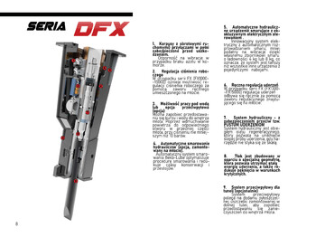 DEMOQ DFX5000 Hydraulic breaker 4850 kg - Hidraulikus törőfej: 3 kép.