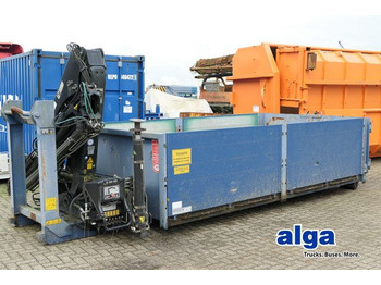 Abrollcontainer, Kran Hiab 099 BS-2 Duo  - Multiliftes konténer: 1 kép.