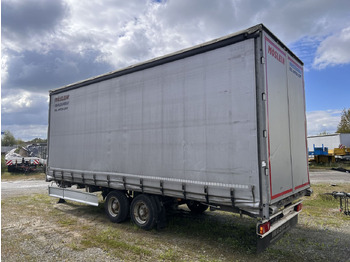 Ponyvás pótkocsi Möslein  Tandem- Planenanhänger Durchladen: 3 kép.