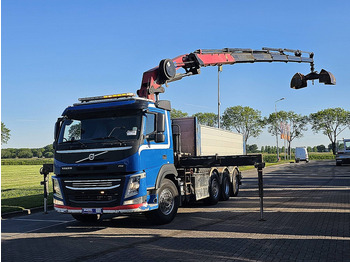 Platós teherautó, Darus autó Volvo FM 460 8X2 HMF 3220 K5: 2 kép.