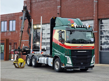 Rönkszállító teherautó, Darus autó Volvo FH 13.540 6x4 - HIAB / Loglift F125Z 80 Crane - Krane - Grua year 2019: 2 kép.