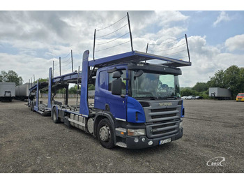Autószállító teherautó Scania P 380: 2 kép.
