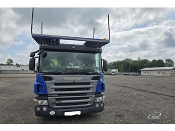 Autószállító teherautó Scania P 380: 3 kép.
