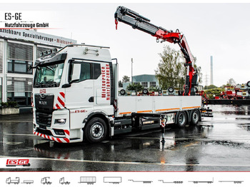 Platós teherautó MAN TGX 26.480