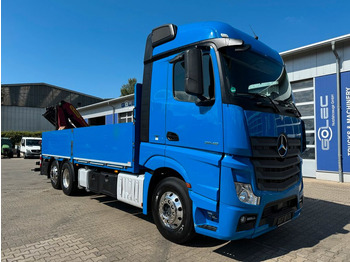 Platós teherautó, Darus autó Mercedes-Benz ACTROS 2545 6x2-4 Pritsch Kran Palfinger PK20001: 1 kép.