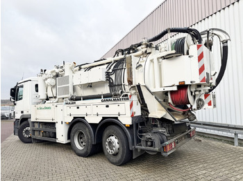 Teherautó Mercedes-Benz Actros 2536 L 6x2 Actros 2536 L 6x2, Müller Saug- und Spülwagen ca. 10,5m³, Lenkachse: 3 kép.