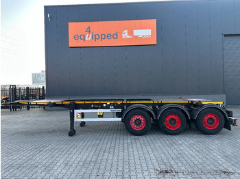 Félpótkocsi cserefelépítményes Burg 20FT + 20FT SWAP ADR (EX/II, EX/III, FL, AT) Chassis, empty weight: 3.690kg, SAF INTRADISC, 2x Liftaxle, NL-chassis, APK/ADR: 08: 2 kép.