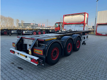 Félpótkocsi cserefelépítményes Burg 20FT + 20FT SWAP ADR (EX/II, EX/III, FL, AT) Chassis, empty weight: 3.690kg, SAF INTRADISC, 2x Liftaxle, NL-chassis, APK/ADR: 08: 3 kép.