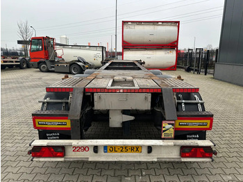 Félpótkocsi cserefelépítményes Burg 20FT ADR (EX/II, EX/III, FL, AT) Chassis, Empty weight : 3.690kg, SAF INTRADISC, 2x Liftaxle, NL-chassis, APK/ADR: 06-2025: 3 kép.