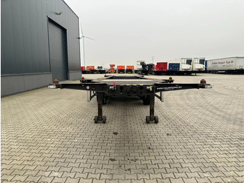 Félpótkocsi cserefelépítményes Burg 20FT ADR (EX/II, EX/III, FL, AT) Chassis, Empty weight : 3.690kg, SAF INTRADISC, 2x Liftaxle, NL-chassis, APK/ADR: 06-2025: 5 kép.