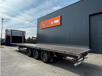 Platós félpótkocsi Schmitz Cargobull Scheibebremsen, galvanisiert, Rungtasschen, NL-Auflieger: 3 kép.