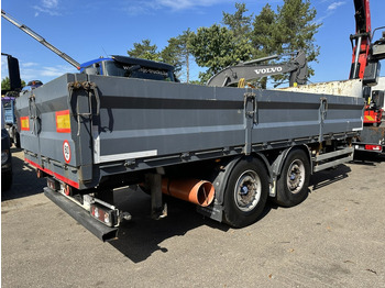 Platós pótkocsi A&D ZA 18 2-AS AANHANGER - 6m50 - GROTE WIELEN - BELGISCHE PAPIEREN - LUCHTVERING / AIR SUSPENSION: 2 kép.