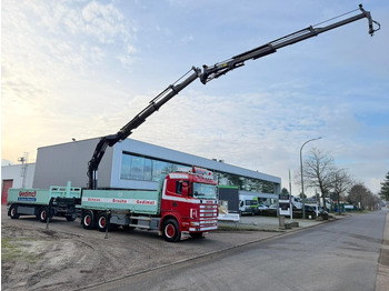 Darus autó Scania 164L-480 V8 6x4 + CRANE HIAB 350-4 + JIB 90-4 - *TOP CONDITION* - ROTATOR - RADIO - RETARDER - STEEL SPRING / HUB REDUCTION - BE TRUCK: 2 kép. Darus autó Scania 164L-480 V8 6x4 + CRANE HIAB 350-4 + JIB 90-4 - *TOP CONDITION* - ROTATOR - RADIO - RETARDER - STEEL SPRING / HUB REDUCTION - BE TRUCK: 2 kép.