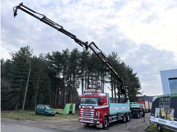 Darus autó Scania 164L-480 V8 6x4 + CRANE HIAB 350-4 + JIB 90-4 - *TOP CONDITION* - ROTATOR - RADIO - RETARDER - STEEL SPRING / HUB REDUCTION - BE TRUCK: 4 kép. Darus autó Scania 164L-480 V8 6x4 + CRANE HIAB 350-4 + JIB 90-4 - *TOP CONDITION* - ROTATOR - RADIO - RETARDER - STEEL SPRING / HUB REDUCTION - BE TRUCK: 4 kép.