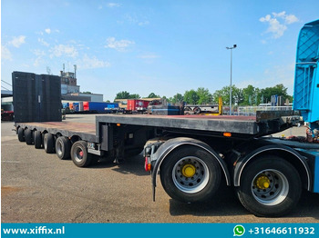 Félpótkocsi mélybölcsős Nooteboom 6-ass. Semi dieplader met dubbele hydr. Kleppen / 5x gestuurd: 4 kép.