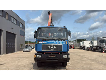 Billenőplatós teherautó, Darus autó MAN 35.362 (6 CYLINDER / MANUAL PUMP / 8X4 / FALFINGER CRANE PK80 / STEEL SUSP.): 2 kép.