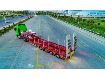 Új Félpótkocsi mélybölcsős STU 4 Axle Extendable Lowbed Trailer: 2 kép.