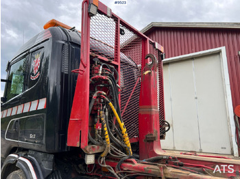 Horgos rakodó teherautó Scania R164 Tridem Hooklift: 5 kép.
