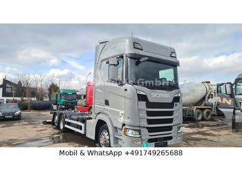 Cserefelépítményes teherautó SCANIA S 450