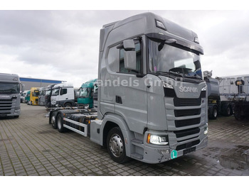 Cserefelépítményes teherautó SCANIA S 450