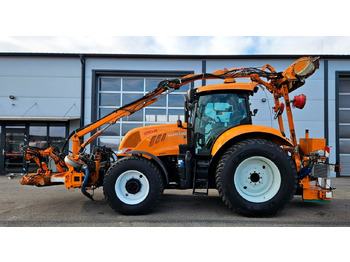 Kommunális traktor Steyr CVT 6130 Mulag MKM700 Mähkombination Kommunal: 2 kép.