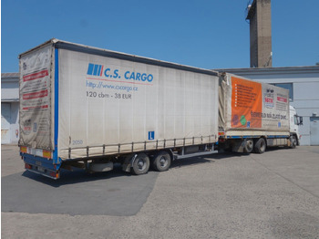 Ponyvás teherautó Volvo FM 380 6x2 + Panav Anhänger: 5 kép.