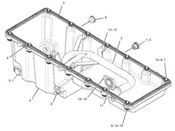 Olajteknő CATERPILLAR