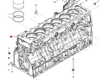 Motorblokk - Mezőgazdasági gépek Fendt 936 Gen 7 Silnik D1556LE523 Blok Silnika H218PF150269A: 2 kép.