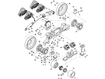Járószerkezet alkatrészek JOHN DEERE