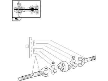 Féltengely NEW HOLLAND