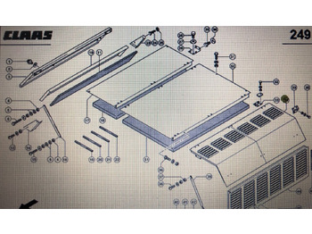 Motorháztető CLAAS