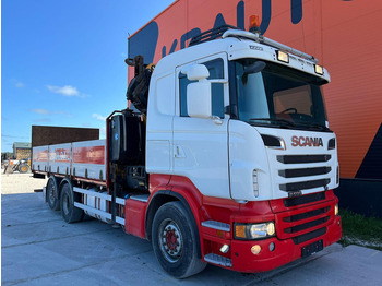 Platós teherautó, Darus autó Scania R 500 6x2*4 EFFER 255/6S / PLATFORM L=6620 mm: 4 kép.