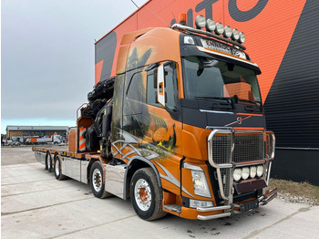 Platós teherautó, Darus autó Volvo FH 540 8x2 Fassi F950RA2.28 + JIB L616 + WINCH / EXTENDABLE PLATFROM: 4 kép.