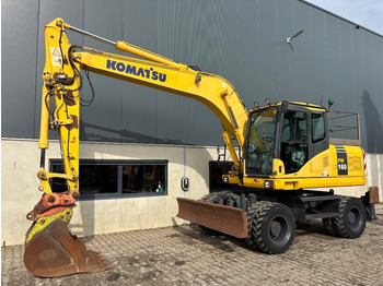 Gumikerekes kotró KOMATSU PW140