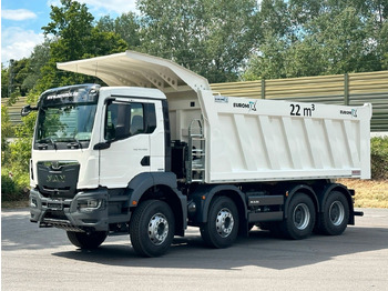 Billenőplatós teherautó MAN TGS 41.400 8x4 / EUROMIX MTP 22m³/  Eckige Mulde: 2 kép.
