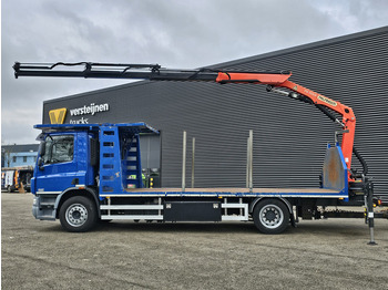 Platós teherautó, Darus autó DAF CF 75.310 / TRAILER + PALFINGER CRANE/KRAN: 2 kép.