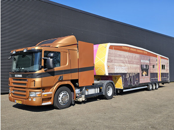 Félpótkocsi dobozos Scania P 280 + trailer - 2 X SLIDE OUT / CAMPER / WOHNMOBIL: 3 kép.