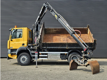 Teherautó, Darus autó DAF CF 75.250 4X4 / HIAB CRANE + TIPPER / MANUAL / SPRING: 3 kép.