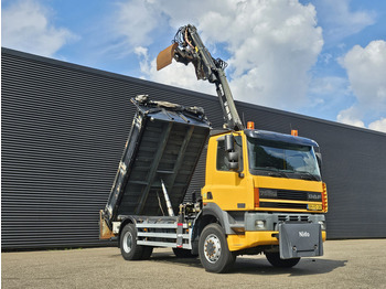 Teherautó, Darus autó DAF CF 75.250 4X4 / HIAB CRANE + TIPPER / MANUAL / SPRING: 4 kép.