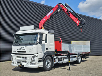 Platós teherautó, Darus autó Volvo FM 330 4x2 / EFFER 12.5 t/m CRANE / KRAN: 4 kép.