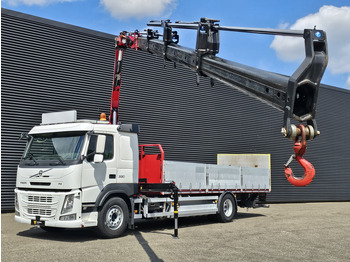 Platós teherautó, Darus autó Volvo FM 330 4x2 / EFFER 12.5 t/m CRANE / KRAN: 3 kép.