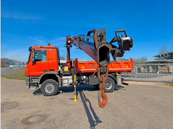 Billenőplatós teherautó Mercedes-Benz 1844 4x4 Meiller 3S Bordmatik Palfinger PK16001K: 5 kép.