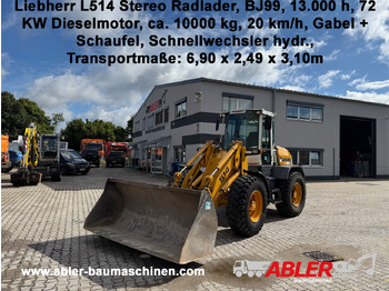 Gumikerekes homlokrakodó LIEBHERR L 514 Stereo