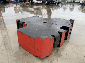 Ellensúly - Autódaru Grove GMK 6400 central counterweight 10 ton: 2 kép.
