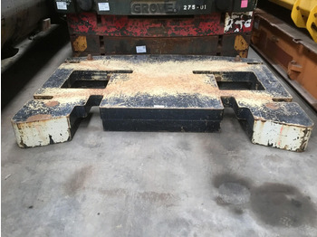Ellensúly - Építőipari gépek Terex AC 350-1 counterweight 10 ton: 3 kép.