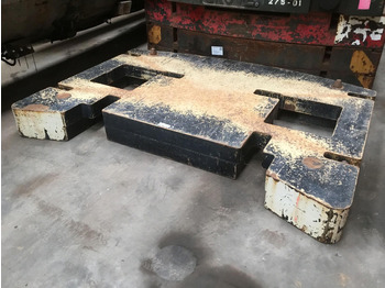 Ellensúly - Építőipari gépek Terex AC 350-1 counterweight 10 ton: 2 kép.