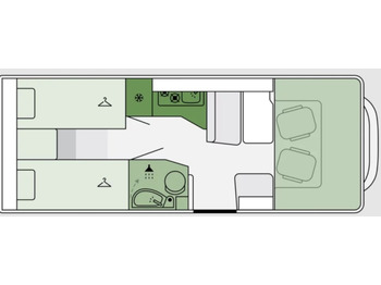 Félintegrált lakóautó ETRUSCO